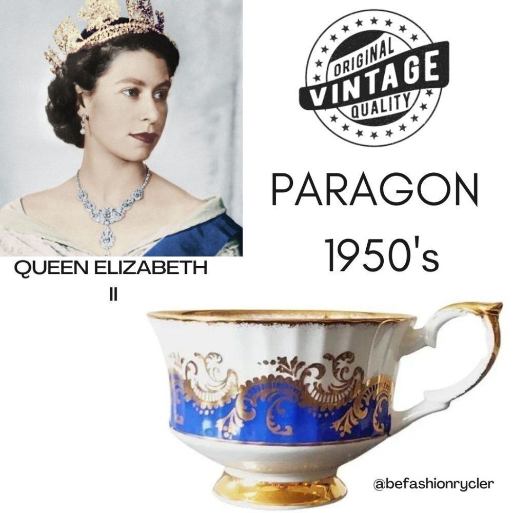 Vintage 1950s PARAGON Fine Bone China Cup w/ Gold Hidden Rose for Her …